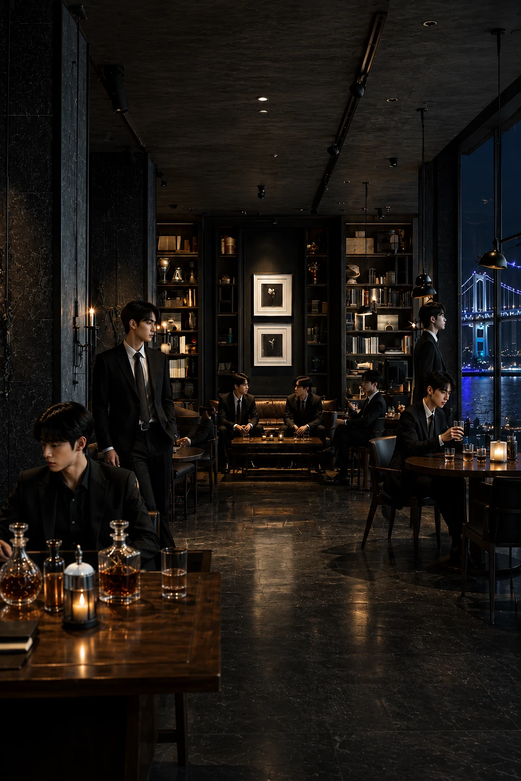 선반 벽 · 유리 디캔터