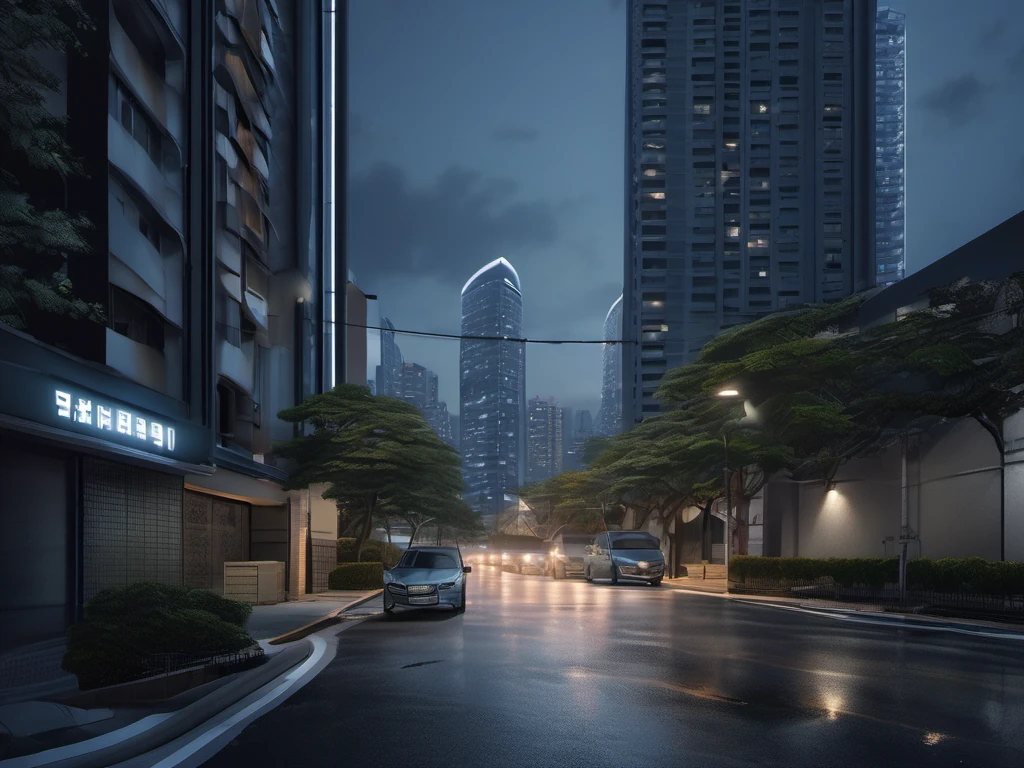 밤거리 · 도착 동선